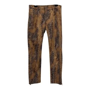 Ralph Lauren Snake Print Pants in Brown and Black SZ 8